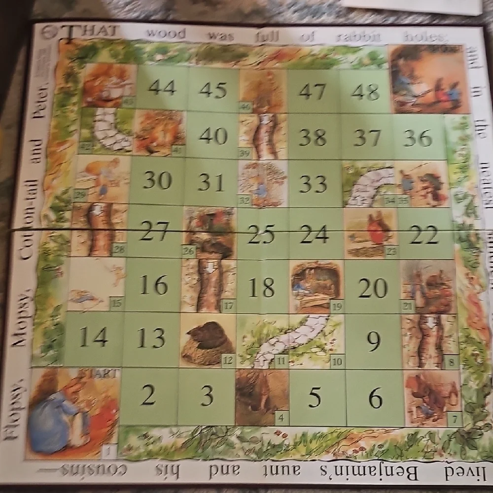 Beatrix Potter Paths and Burrows Board Game